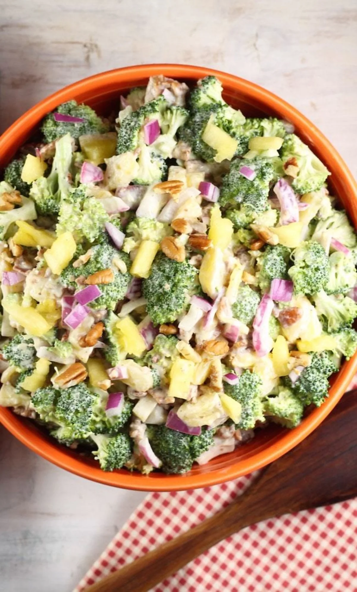 Pineapple Raisin Broccoli Salad