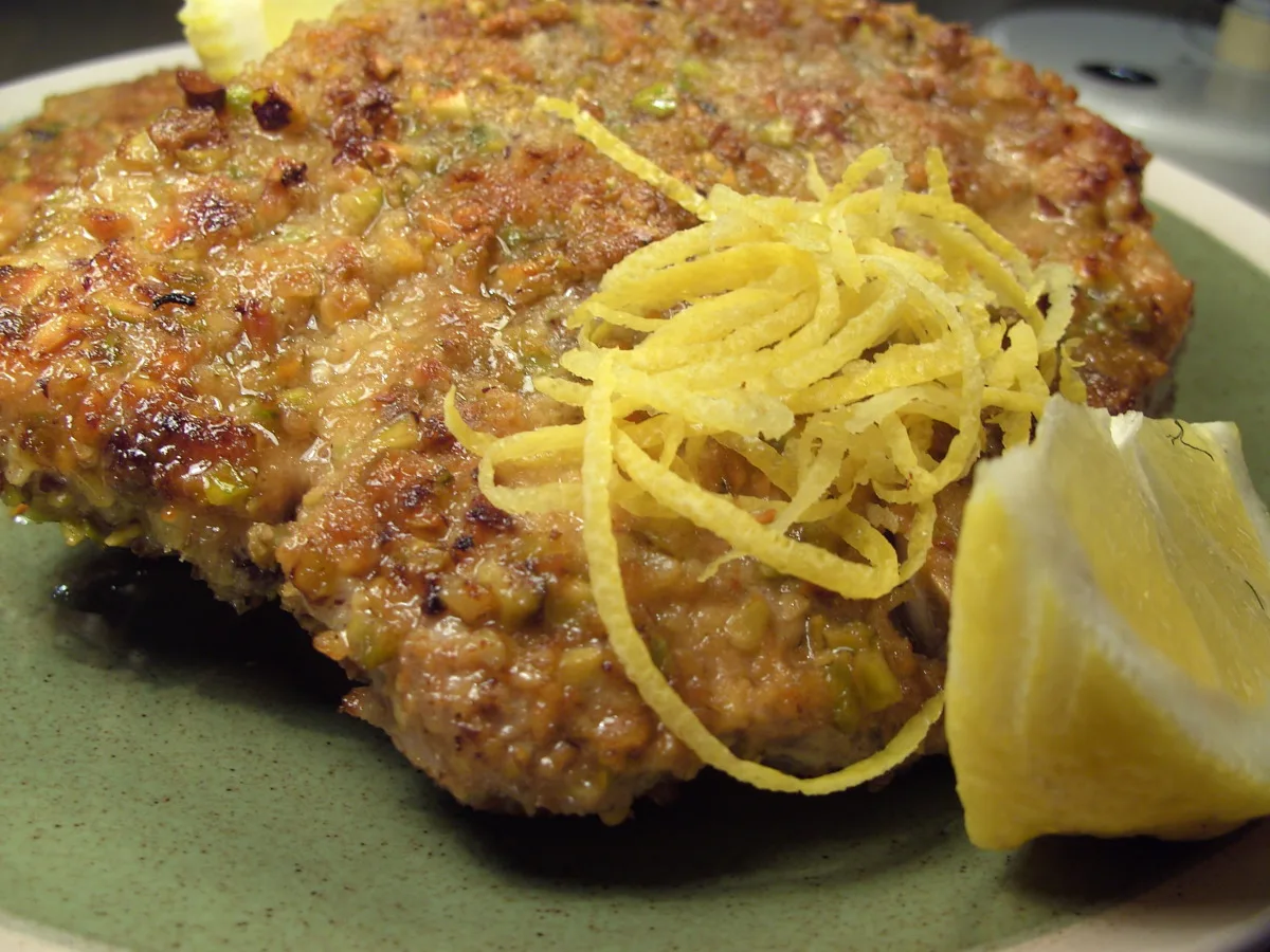Pistachio Crusted Pork Chops