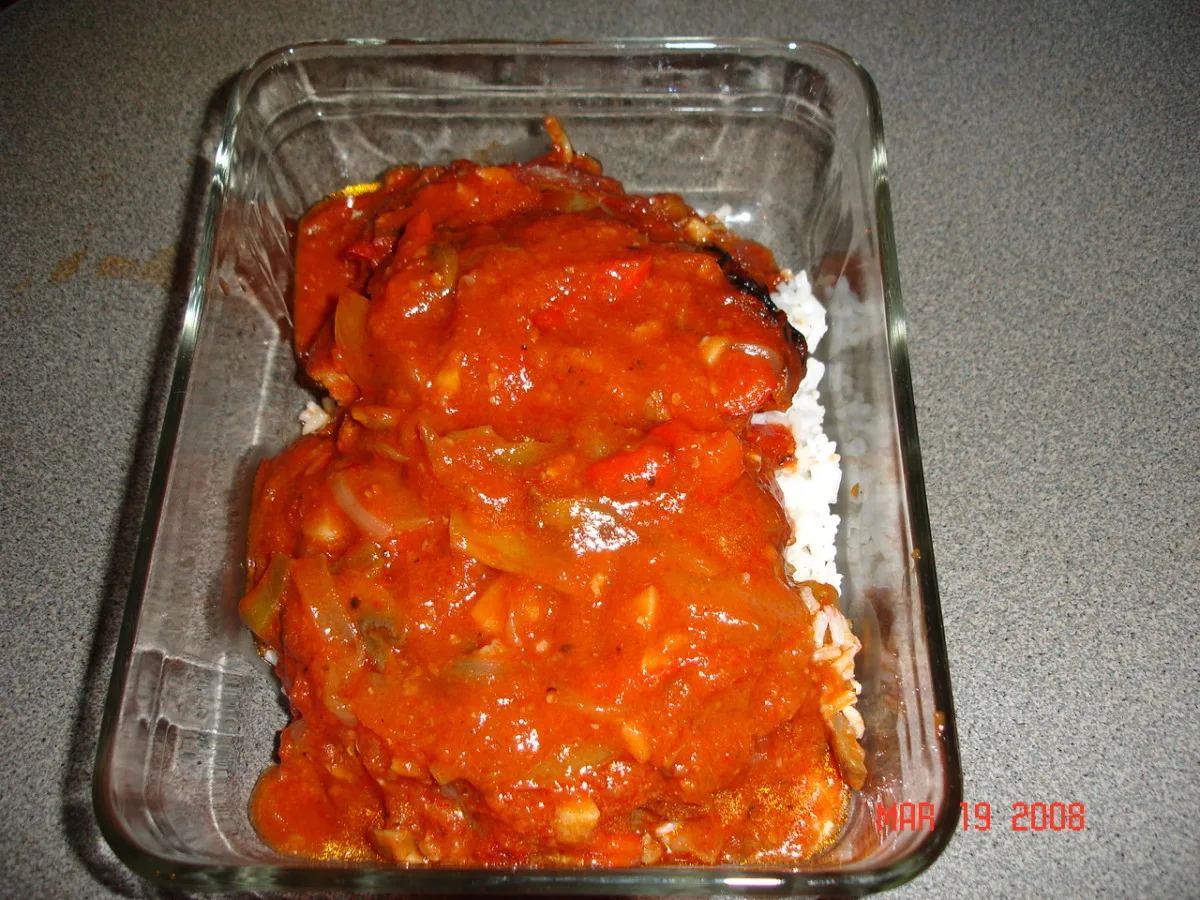 Pork Chops Alla Pizzaiola with Dumplings