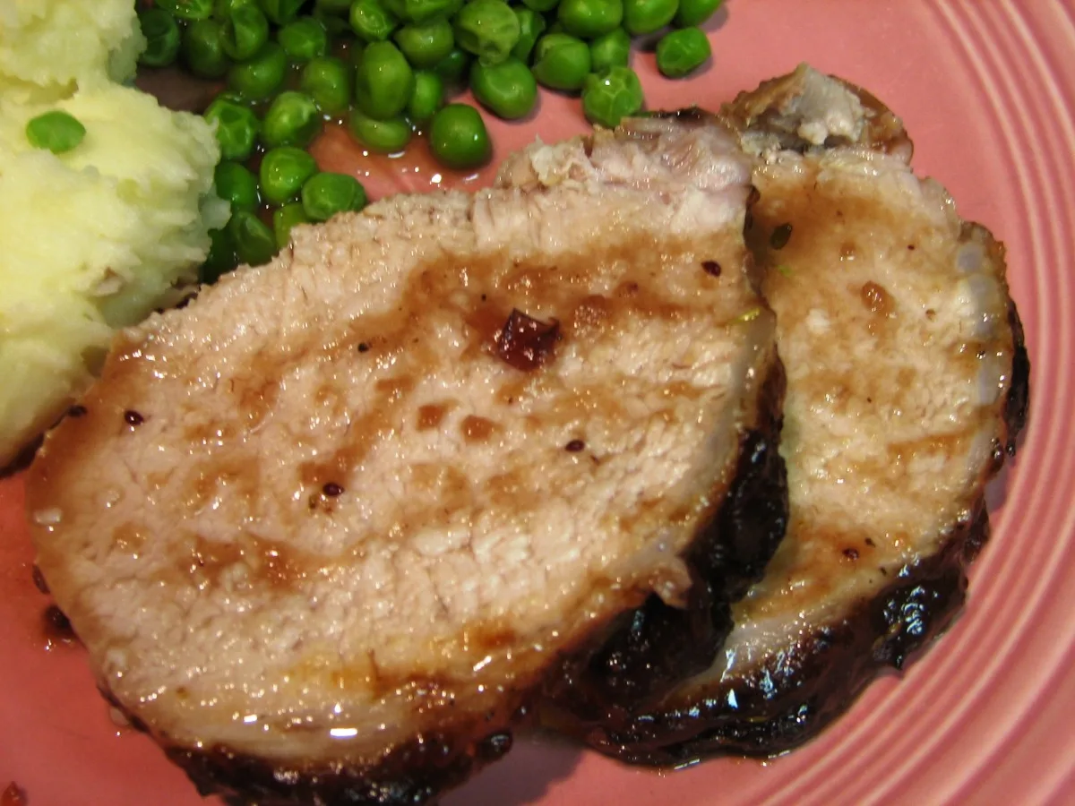 Pork Roast With a Cranberry Glaze
