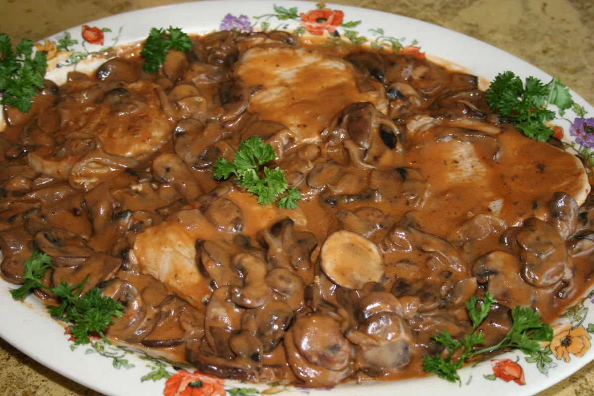 Pork Scaloppine With Wild Mushrooms
