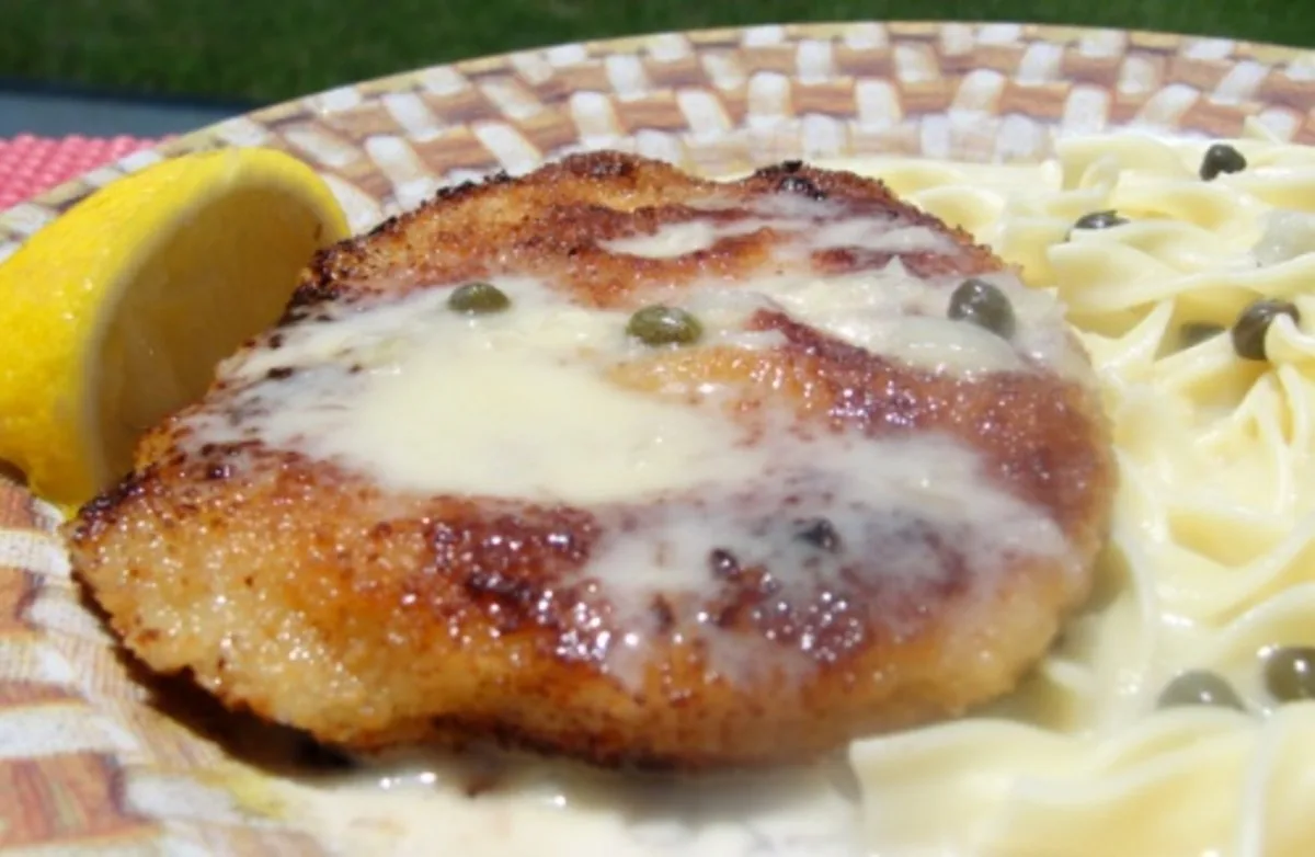 Pork Schnitzel With Lemon-Caper Cream