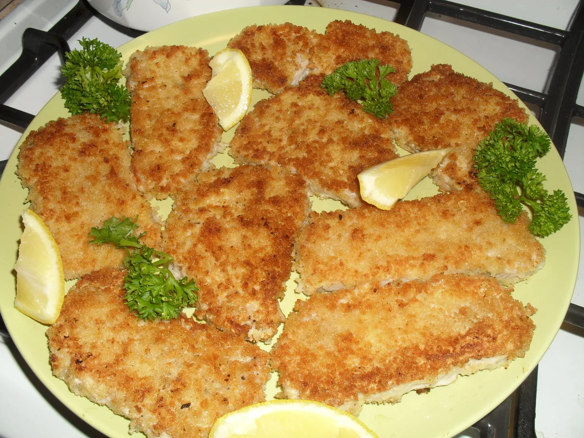 Pork Schnitzel With Noodles and Browned Cabbage