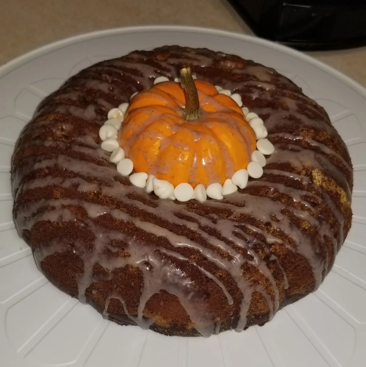Pumpkin White Chocolate Cake