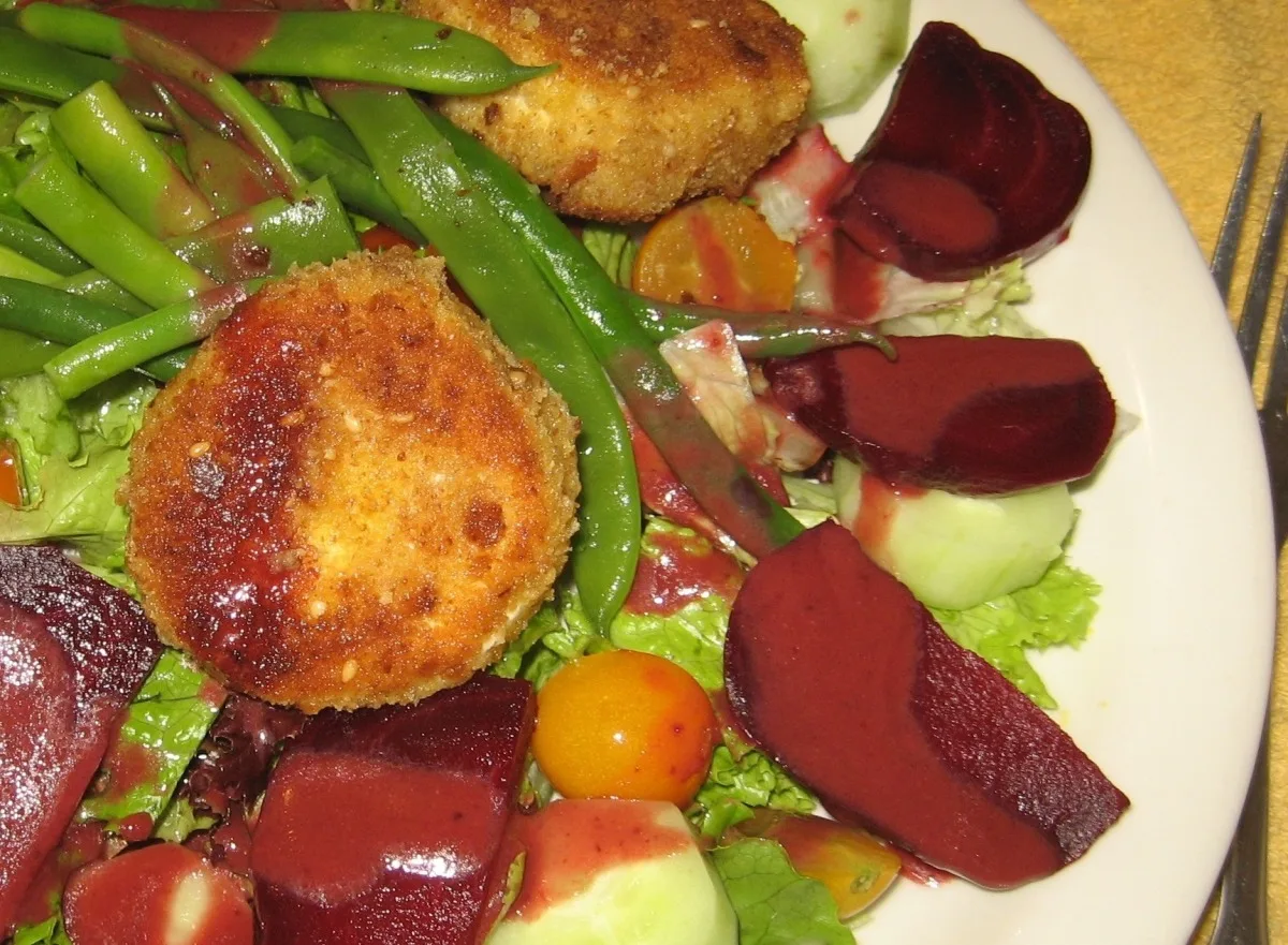 Quick and Easy Fried Goat Cheese