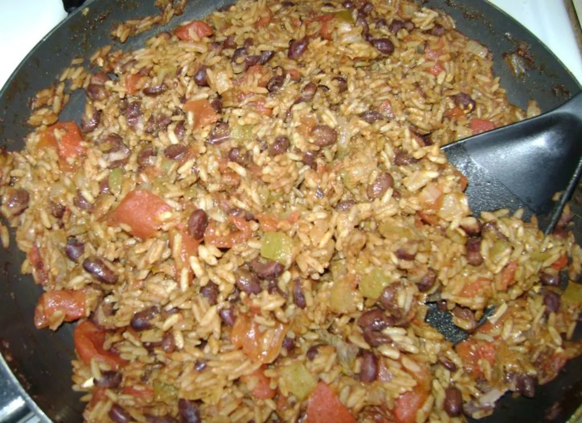 Quick Skillet Black Beans and Rice