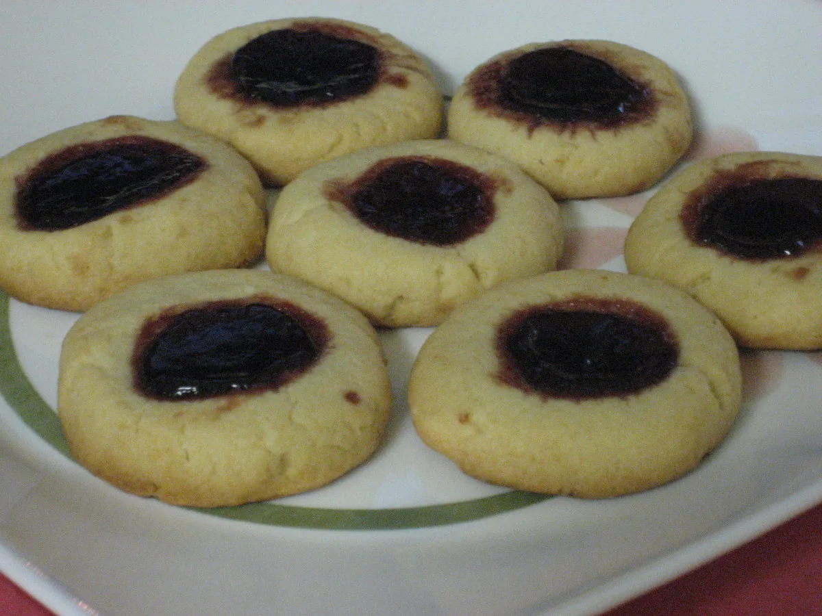 Raspberry Lemon Thumbprint Cookies