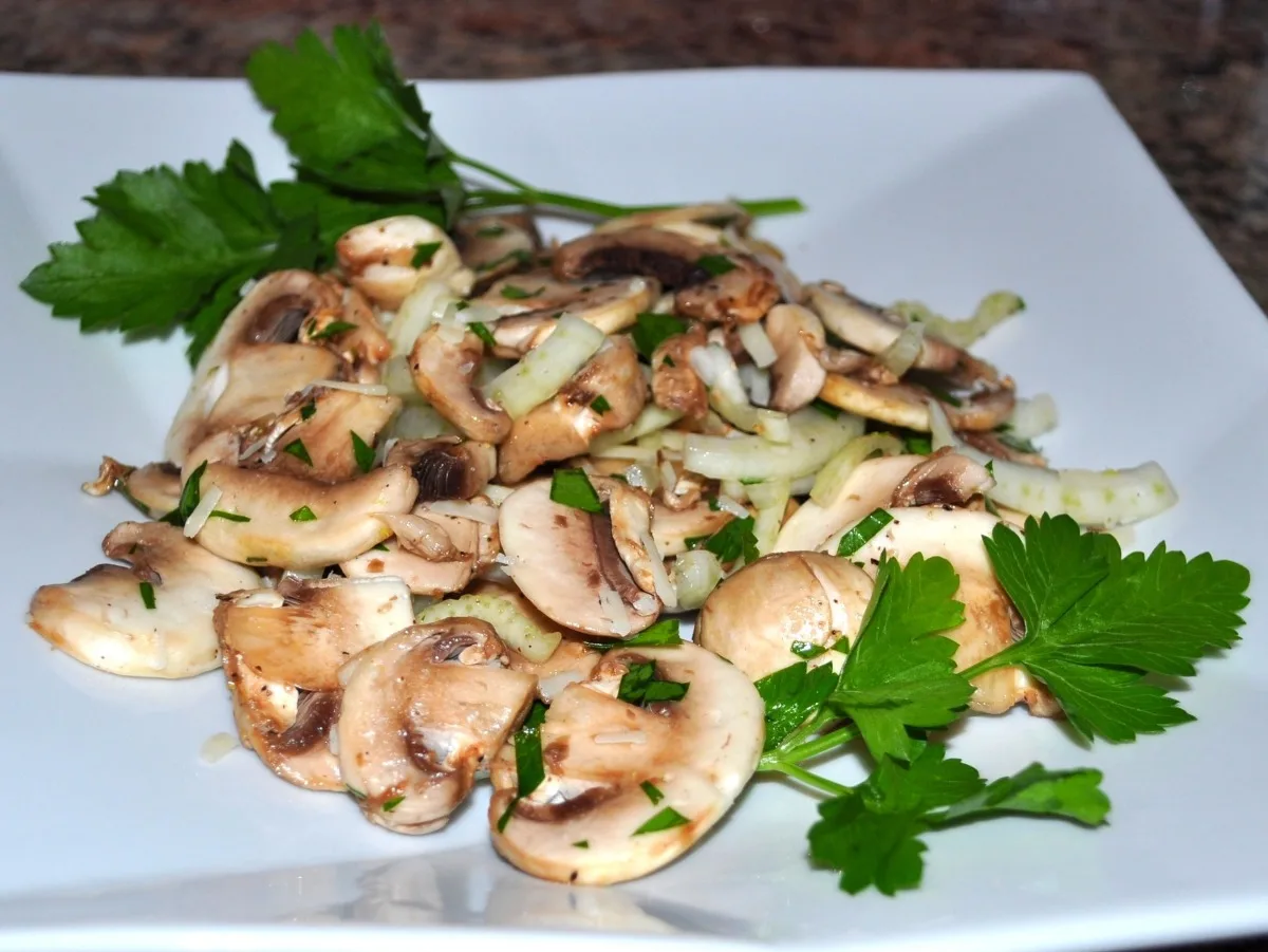 Raw Mushroom Salad With Parmesan