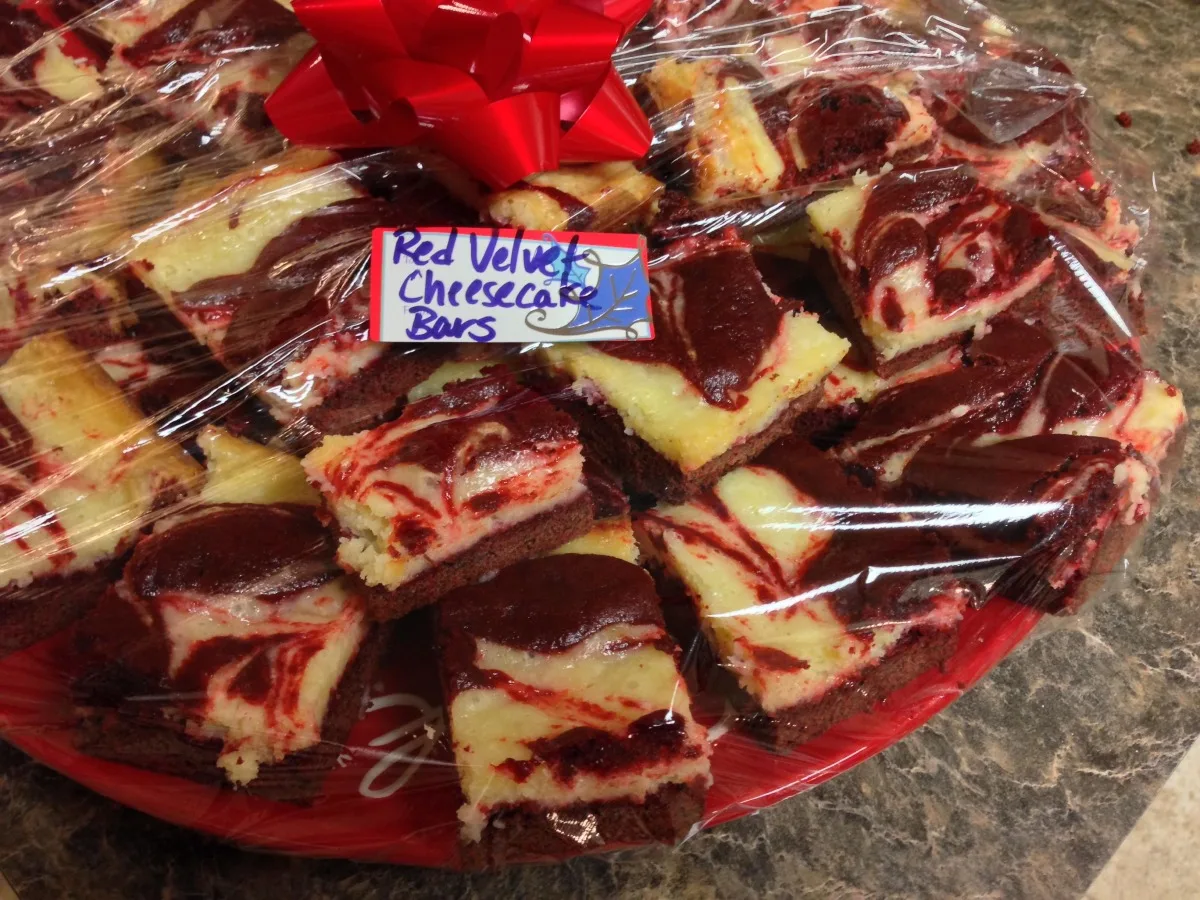 Red Velvet Cheesecake Squares