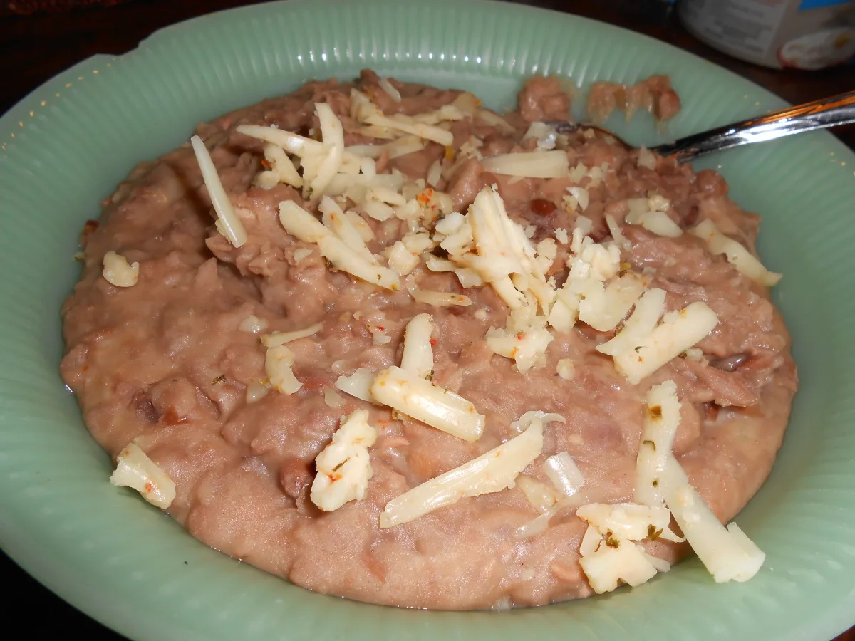 Monterey Jack Refried Beans