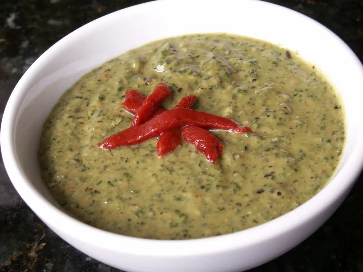 Roasted Garlic Basil Pesto