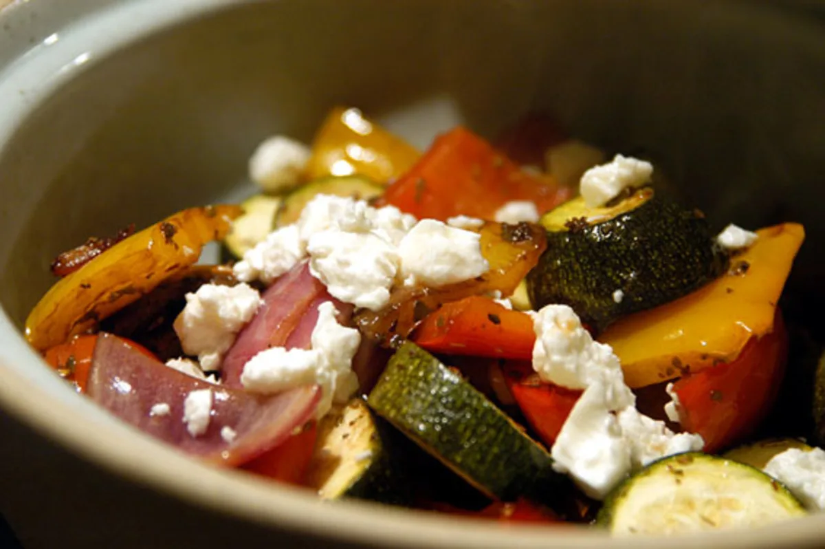 Roasted Vegetables and Feta