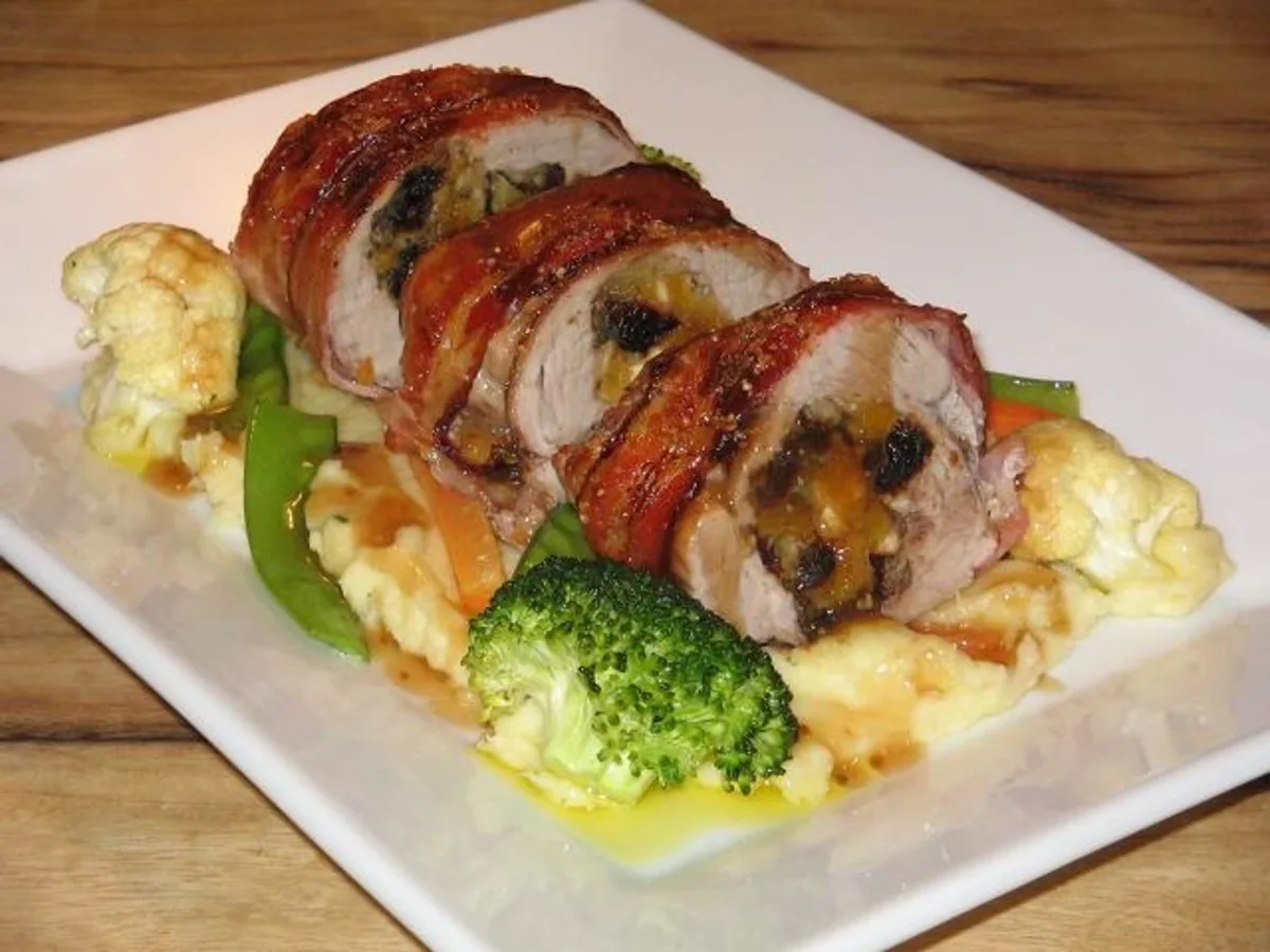 Rolled Pork Roast With Prune & Apricot Stuffing