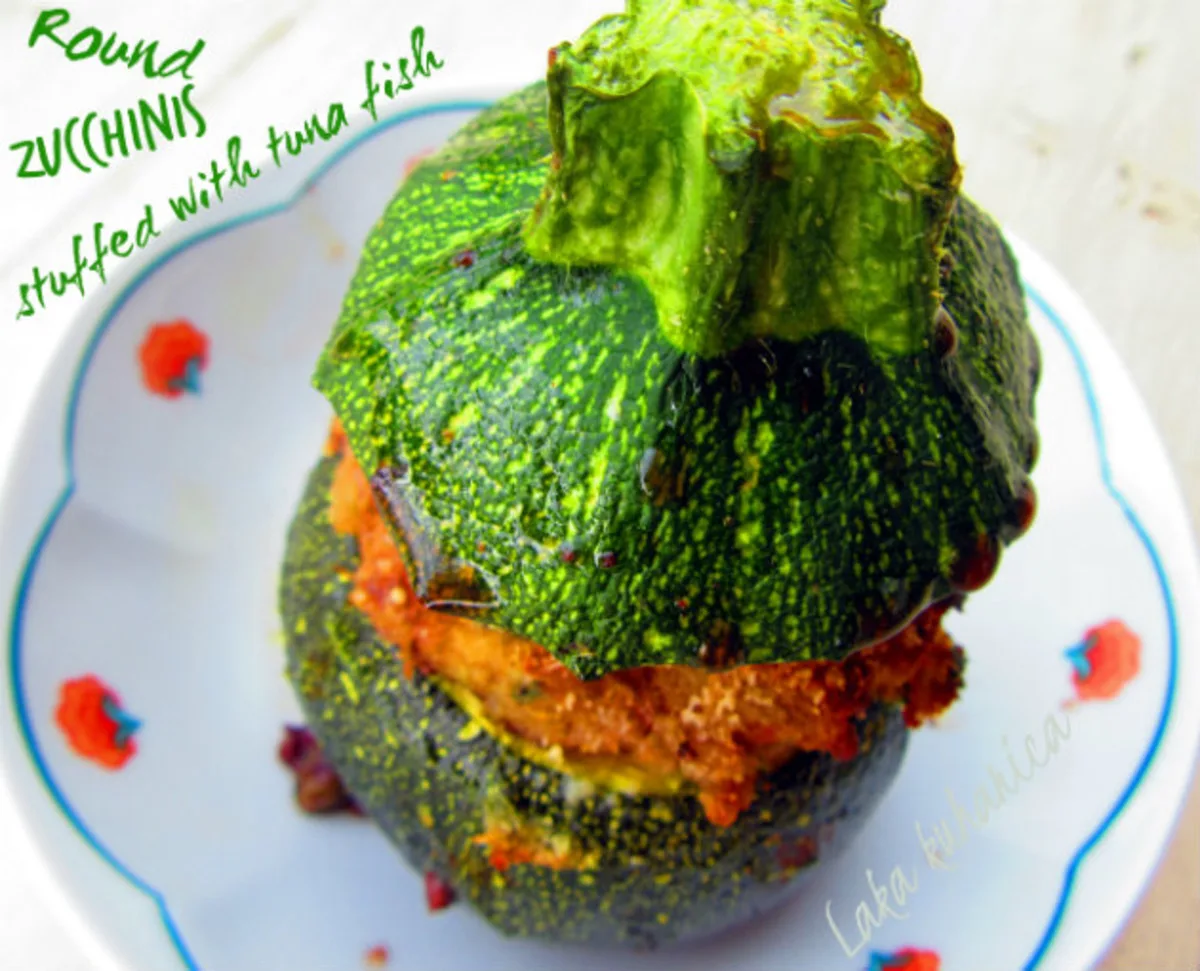 Round Zucchinis Stuffed With Tuna