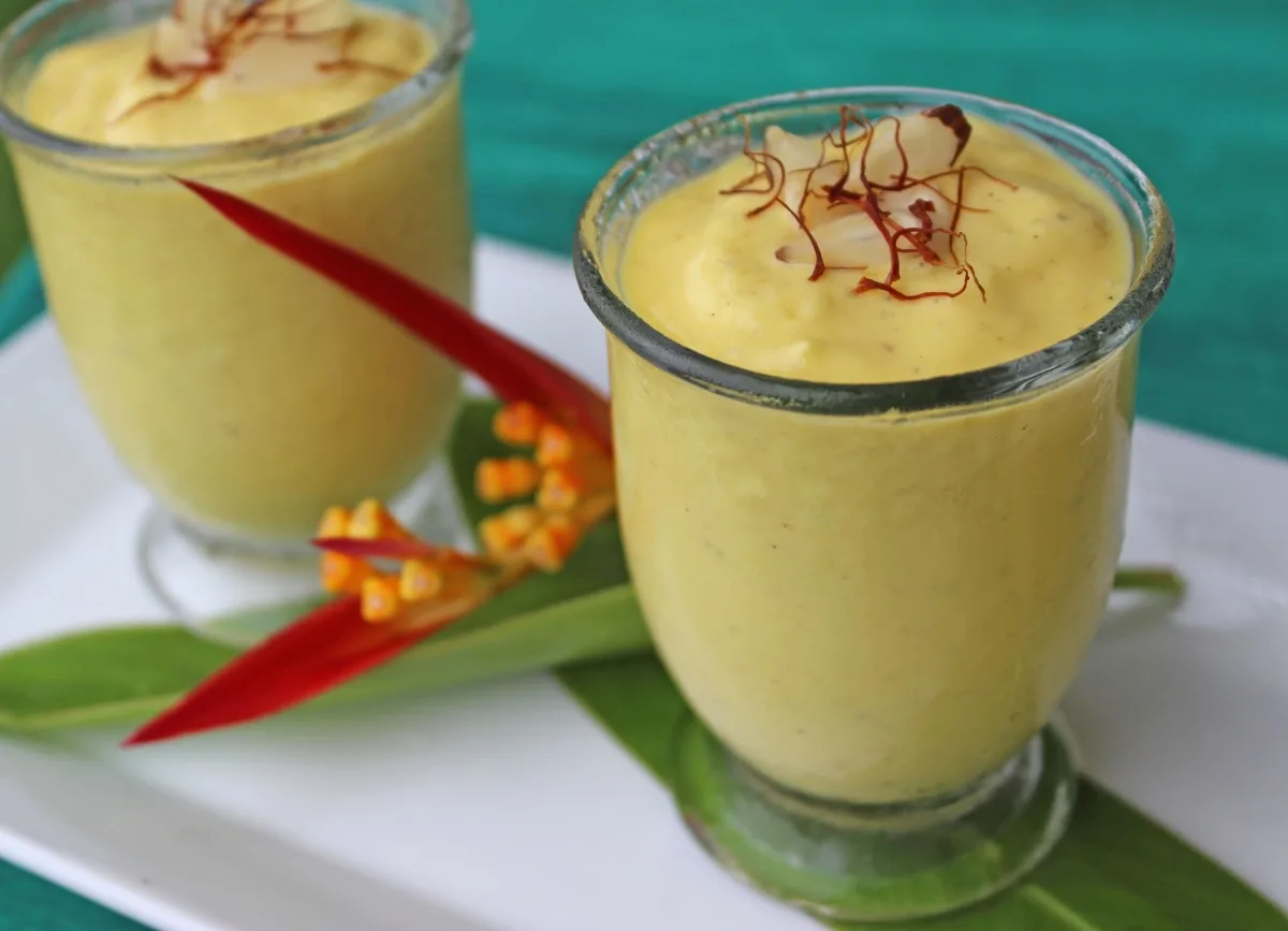 Saffron Mango Mousse