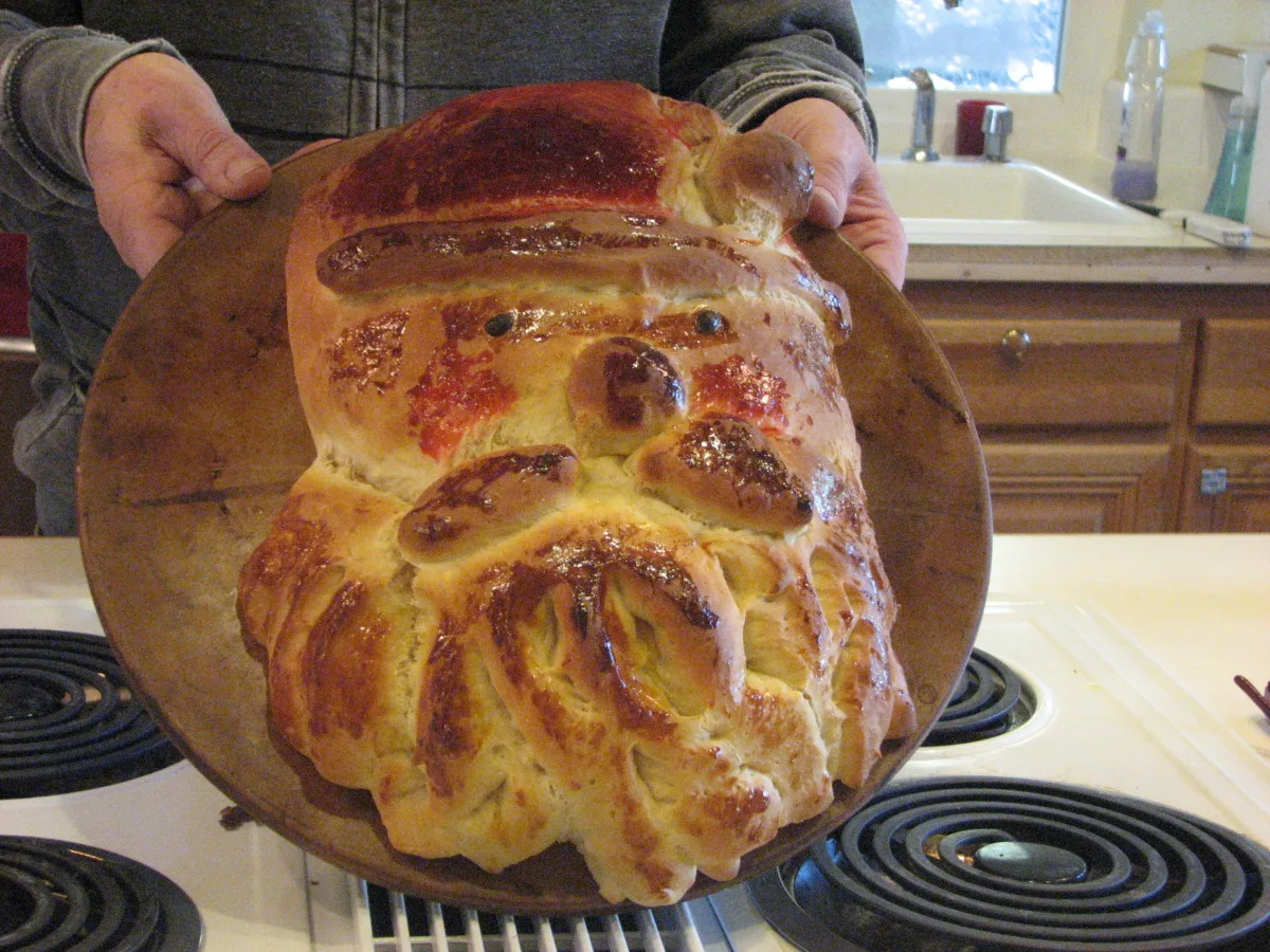 Santa Bread from Taste of Home