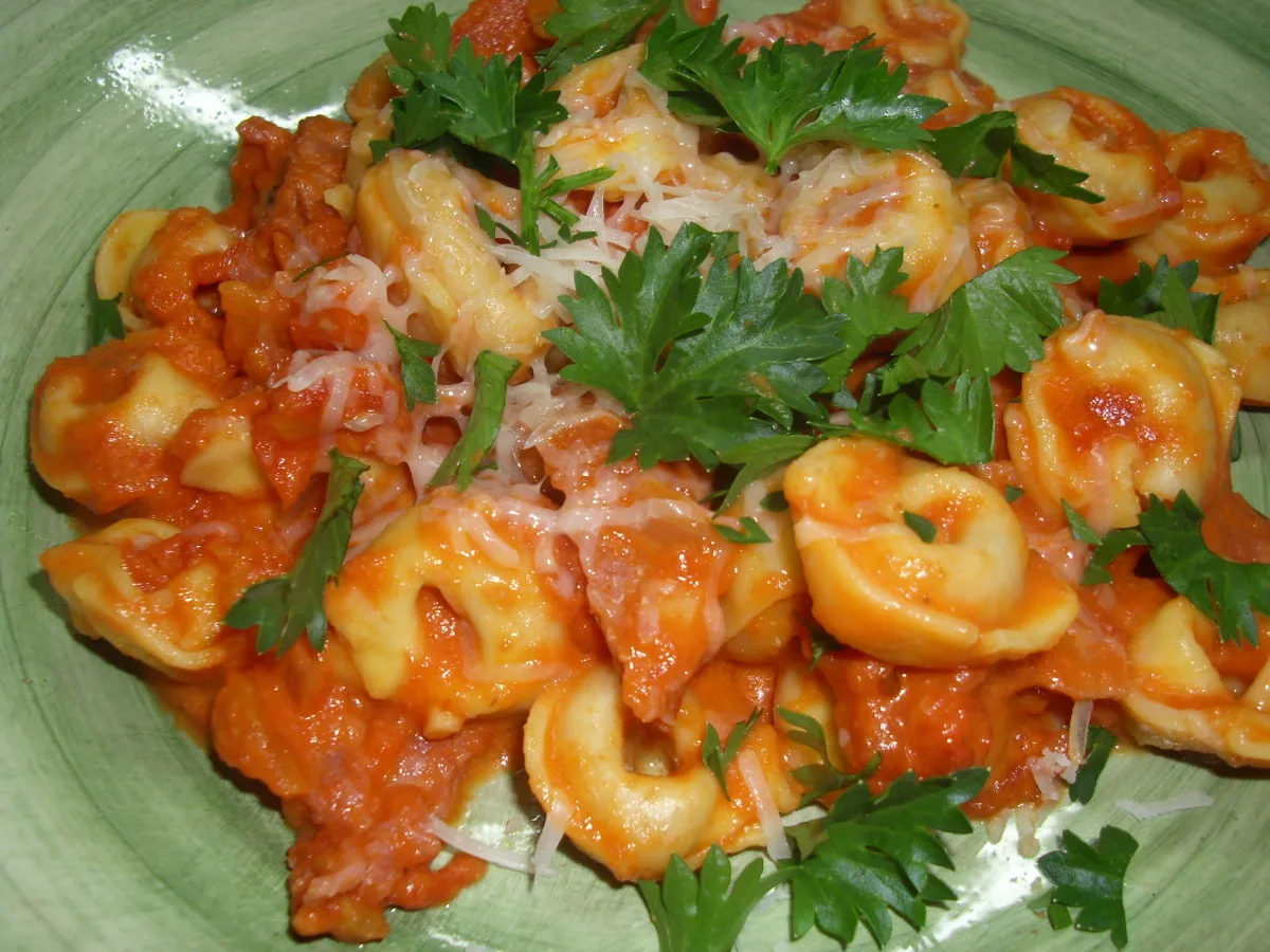 Sausage and Cheese Ravioli Carbonara