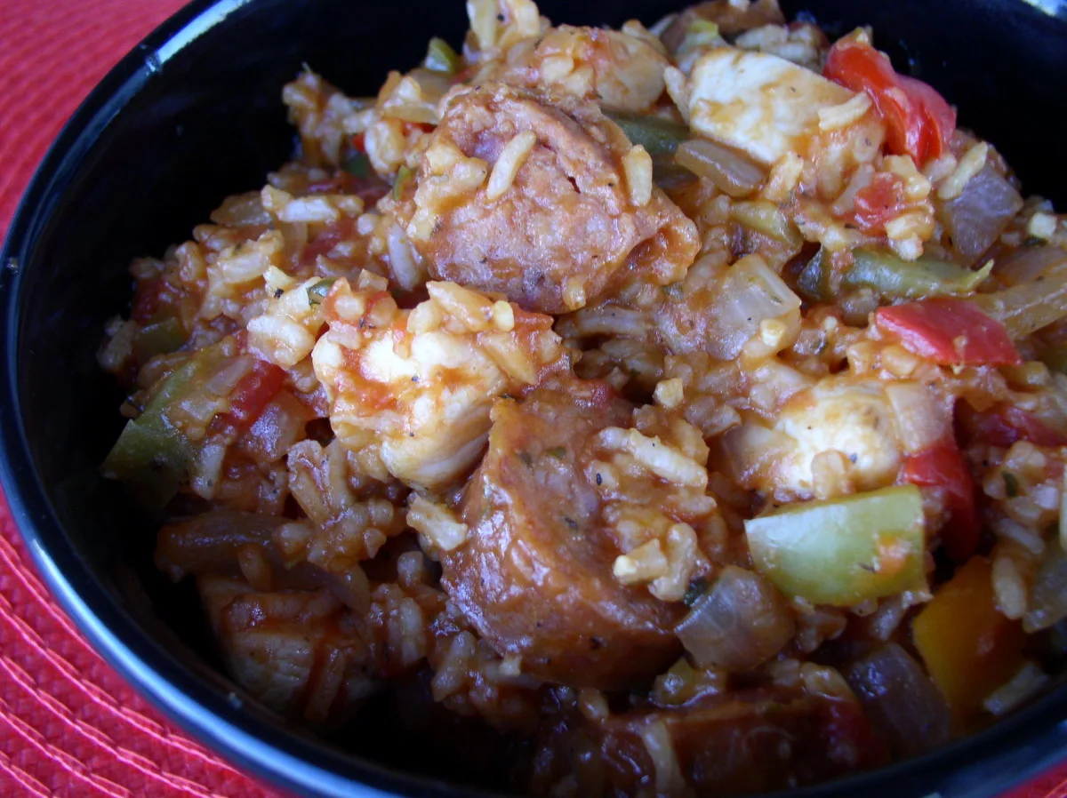 Sausage and Chicken Jambalaya Stirfry