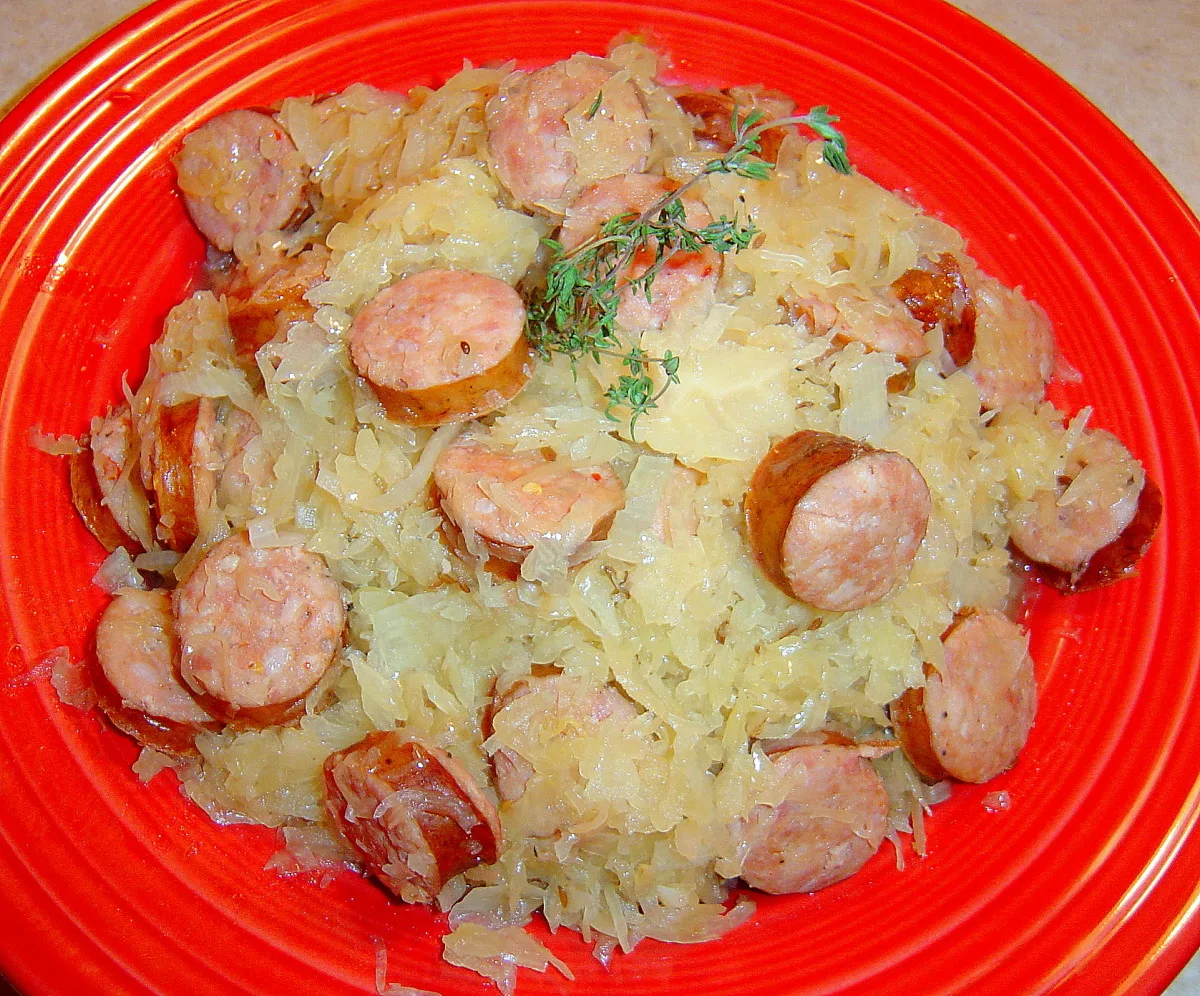 Sausage and Sauerkraut Pot