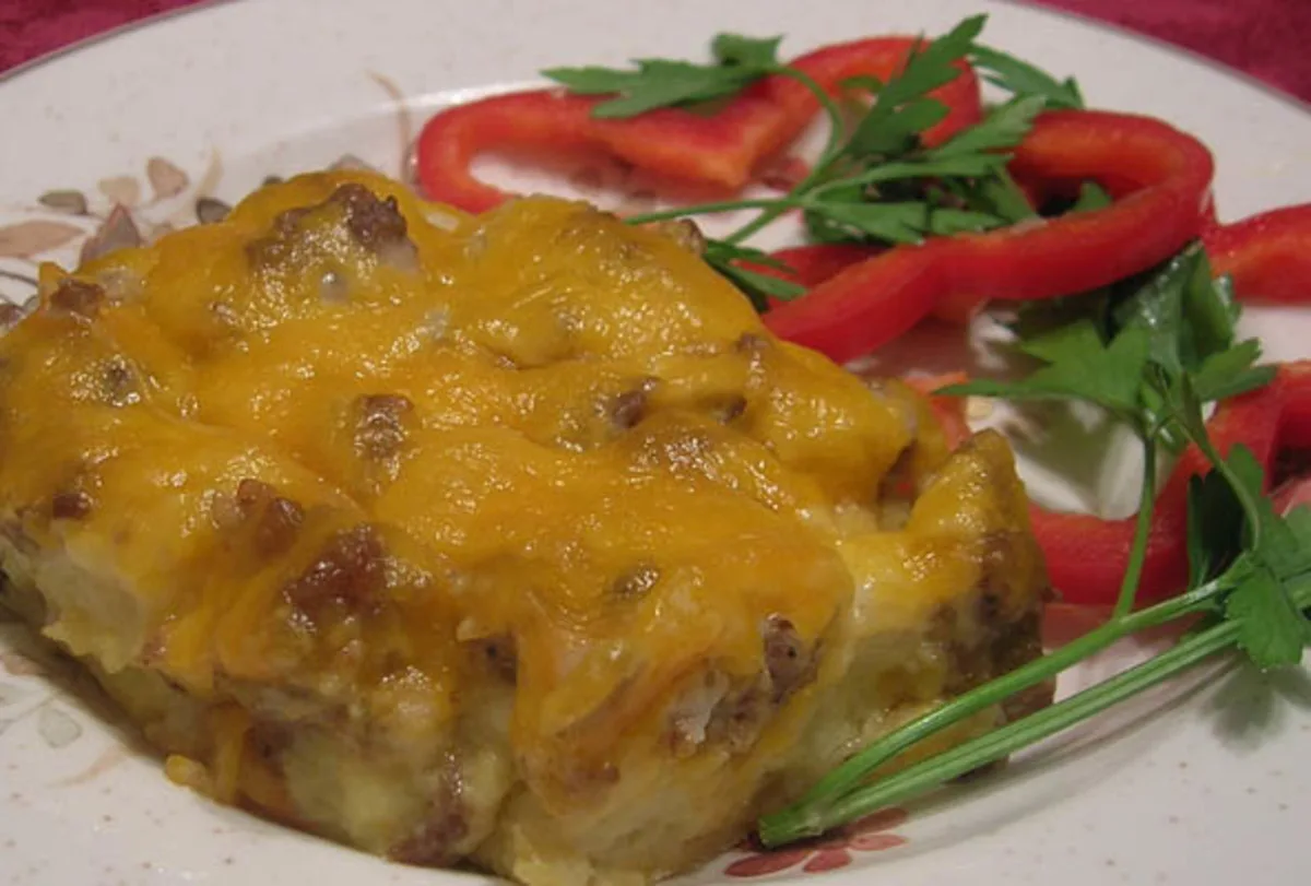 Crouton Sausage Breakfast Bake