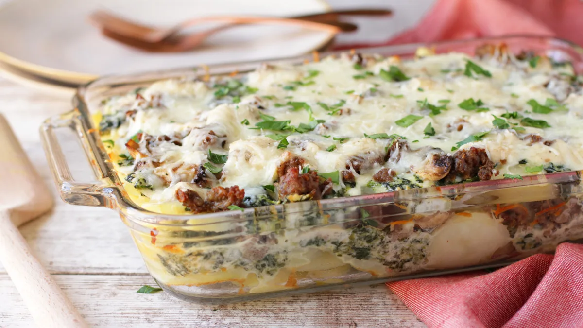 Sausage Potato Lasagna