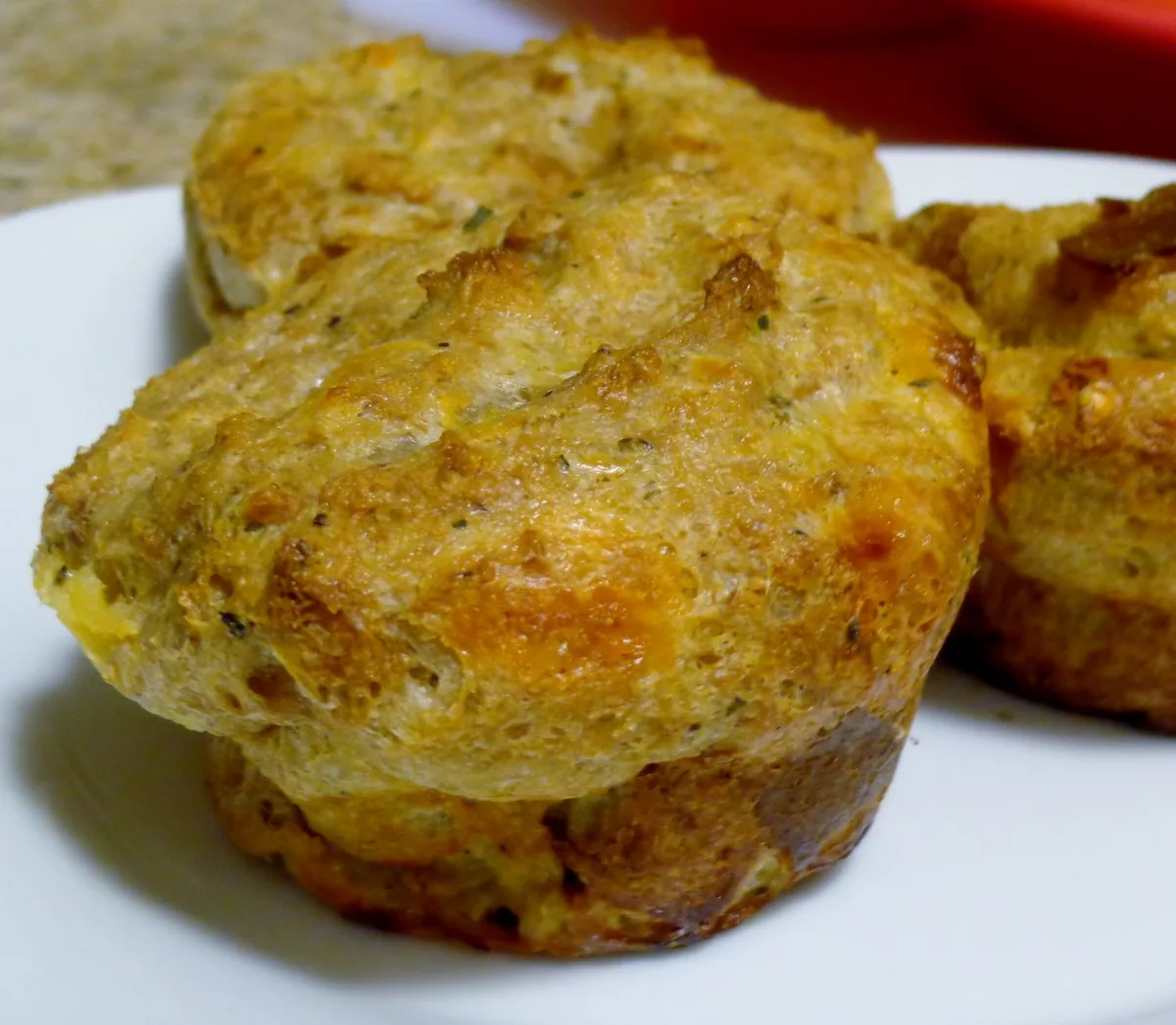 Savory Bread Pudding Cupcakes