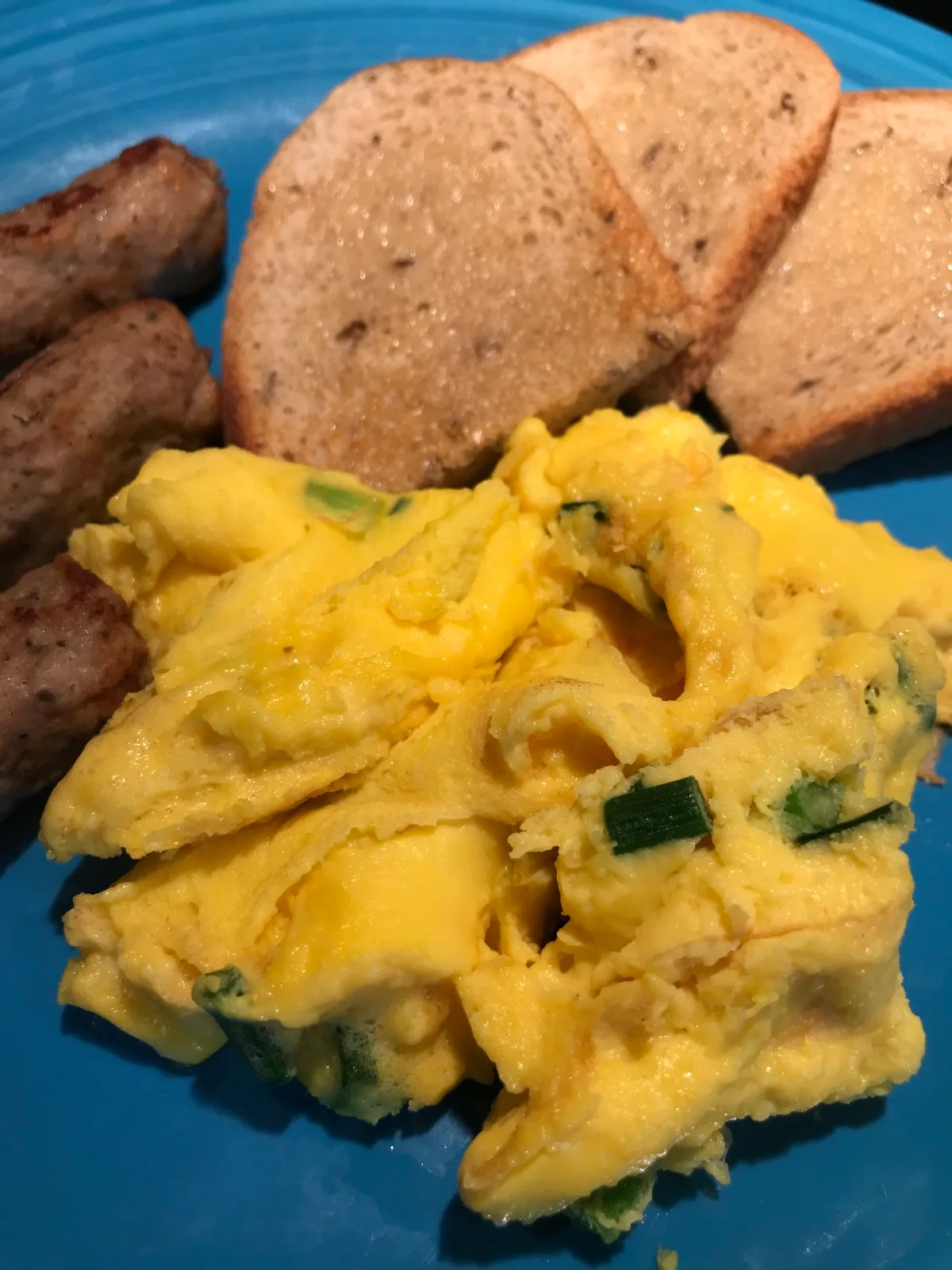 Scrambled Eggs With Garlic Scapes