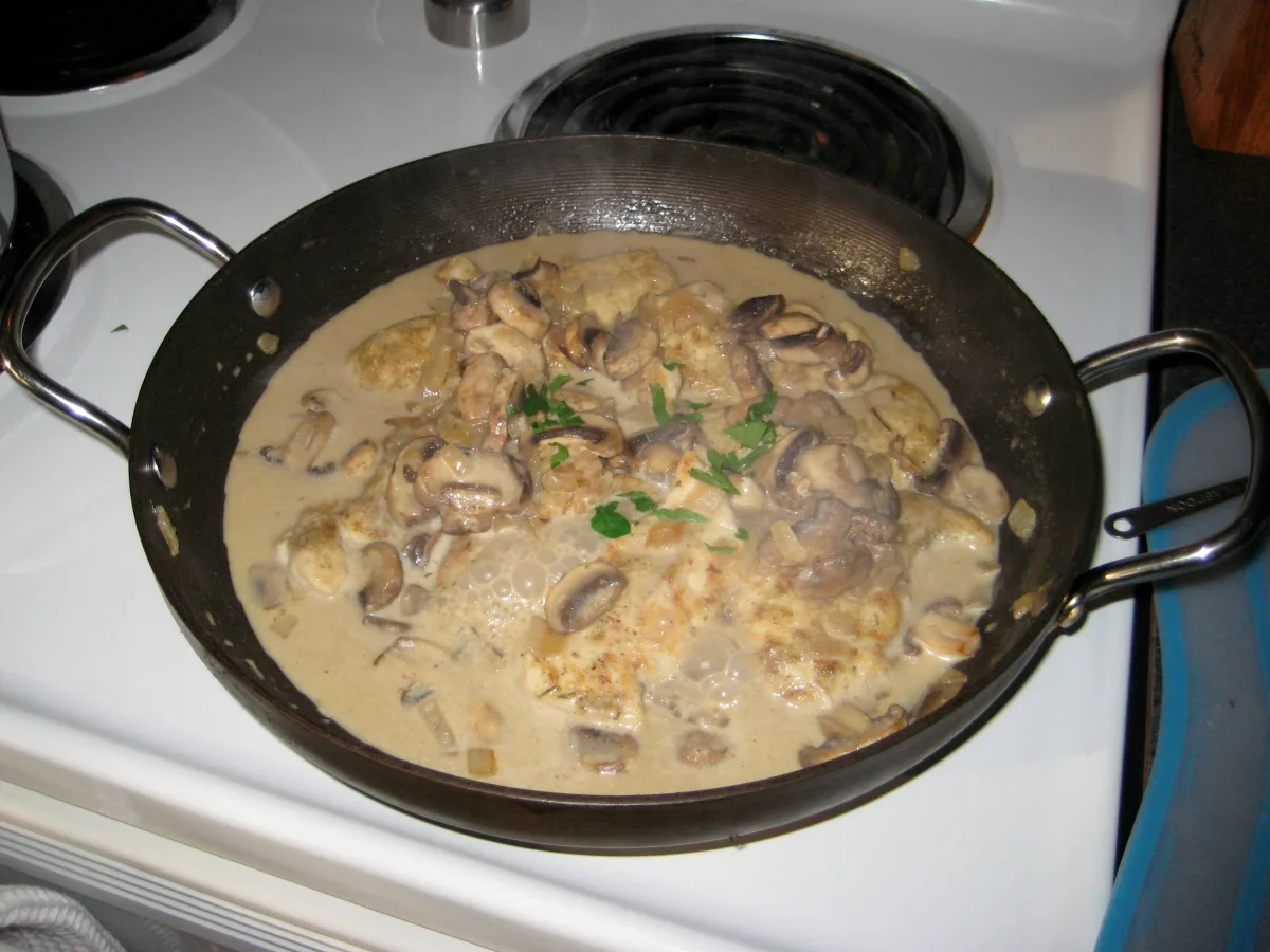 Simple Chicken Stroganoff