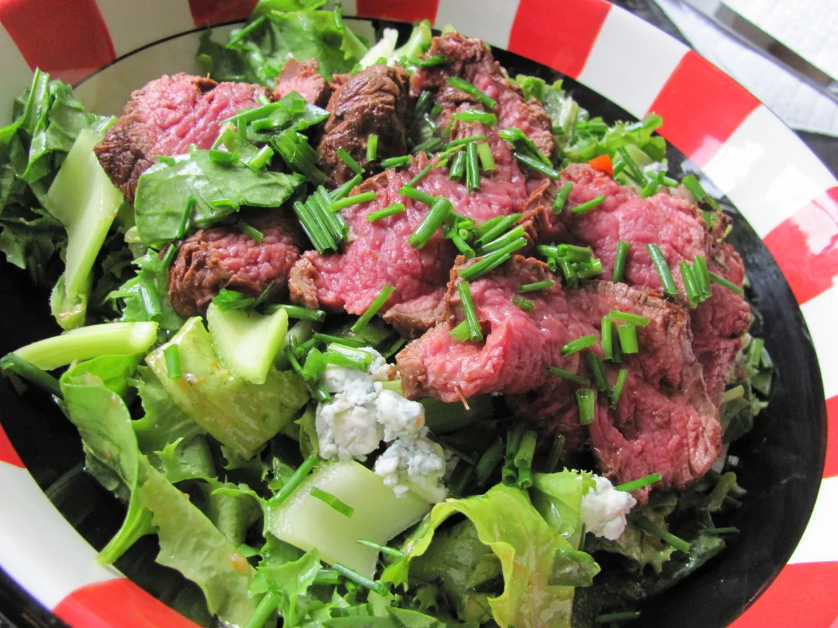 Sliced Steak Salad With Bloody Mary Vinaigrette