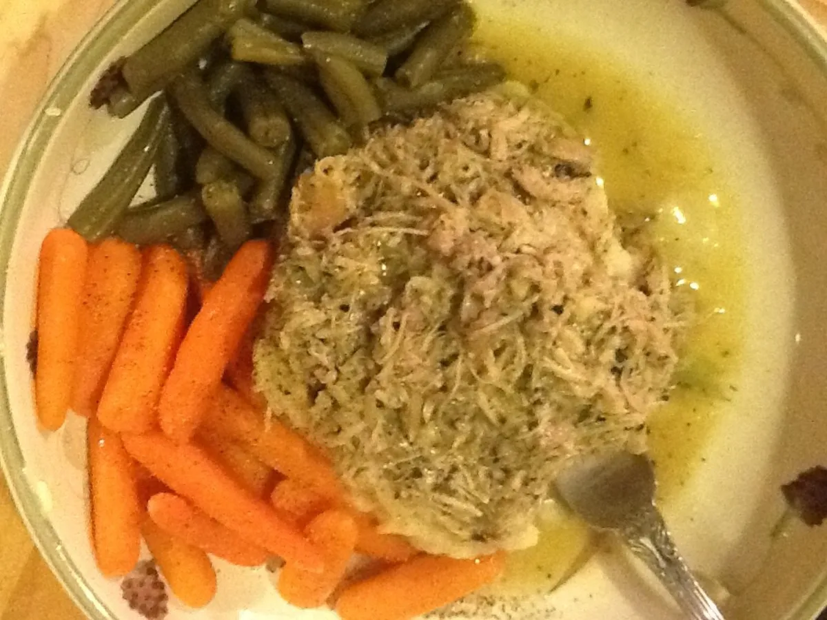 Slow Cooker Pesto Chicken Thighs