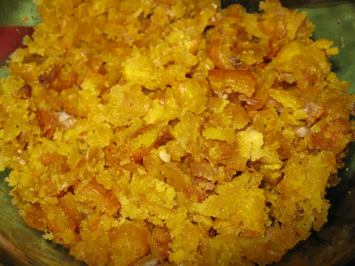 Smashed Garlic Plantains - Mofongo