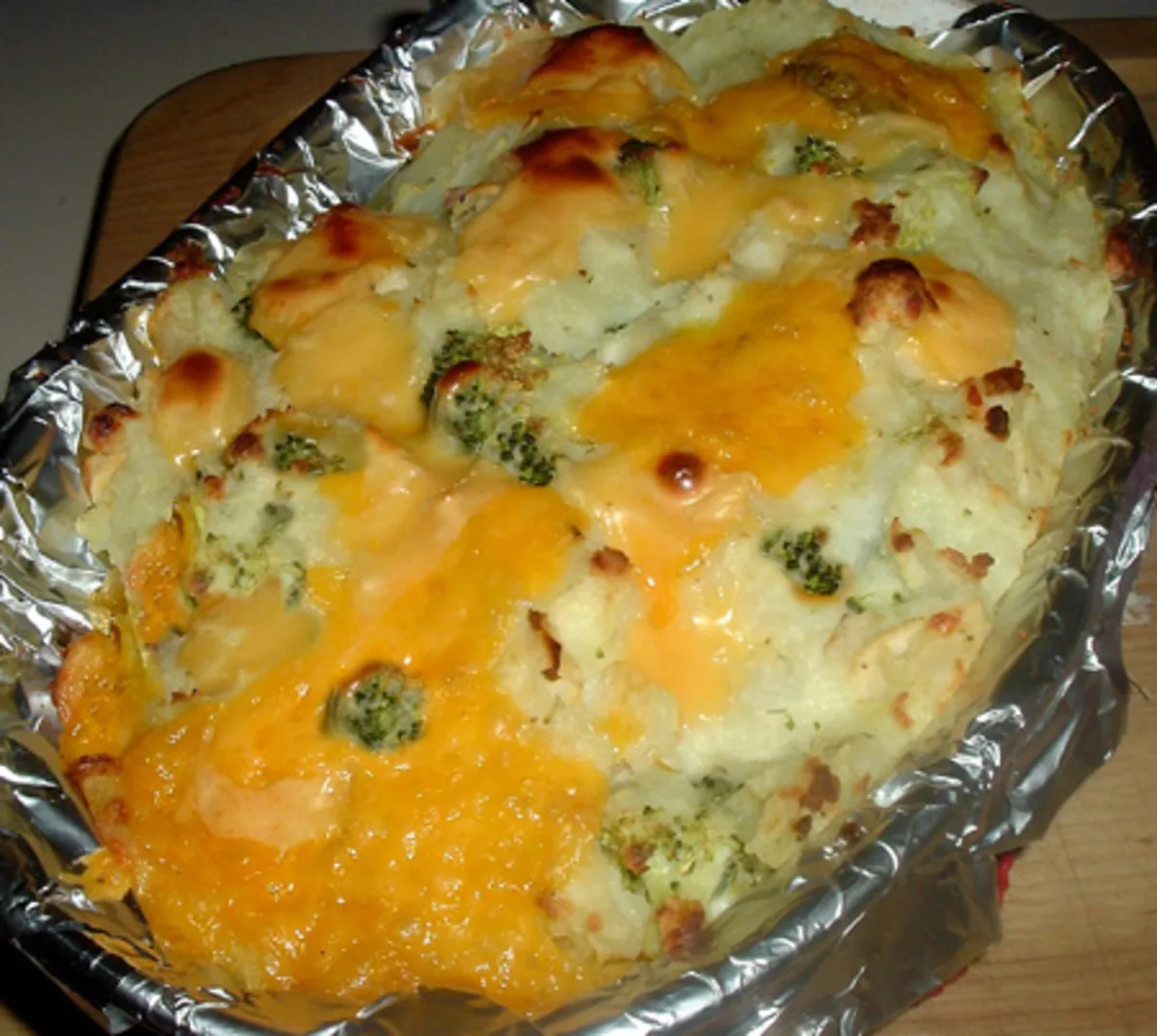 Smashed Potatoes With Broccoli