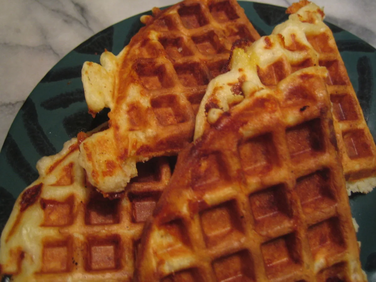 Smoked Cheddar Waffles