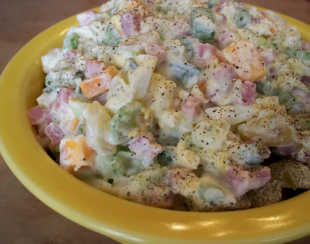Smoked Cheese ( Gouda or Alps) Potato Salad