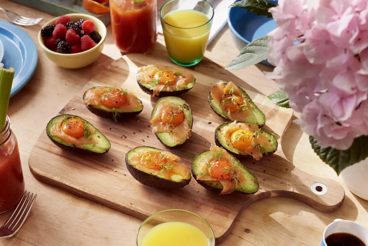 Smoked Salmon & Avocado Baked Eggs
