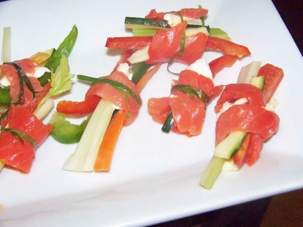 Smoked Salmon Roll Ups