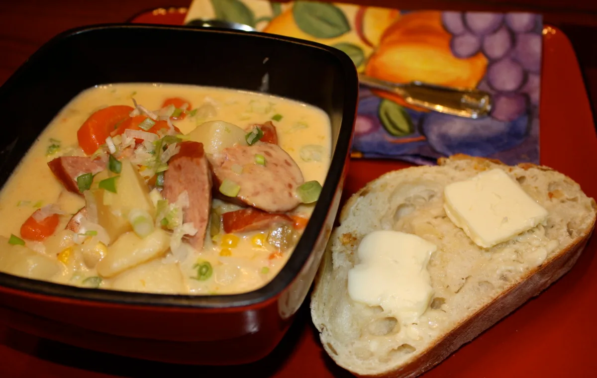 Smoked Sausage and Potato Corn Chowder
