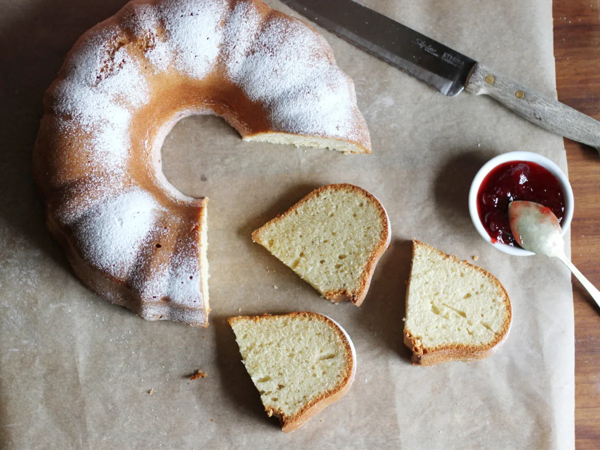 Dense Sour Cream Pound Cake