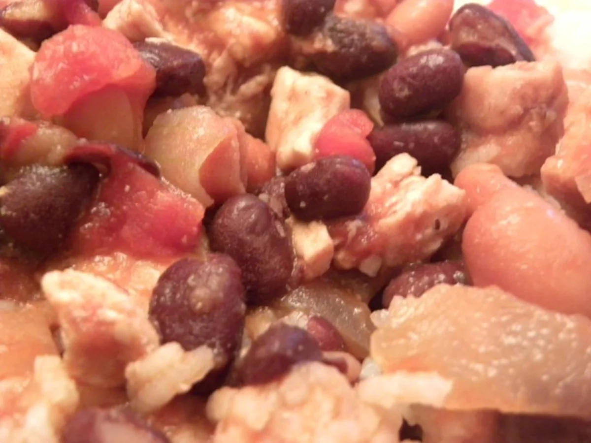 Southwestern Style Beans and Rice With Chicken