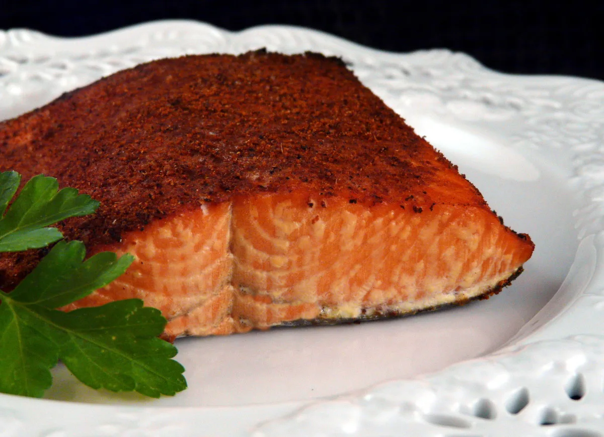 Spice Plank-Grilled Salmon