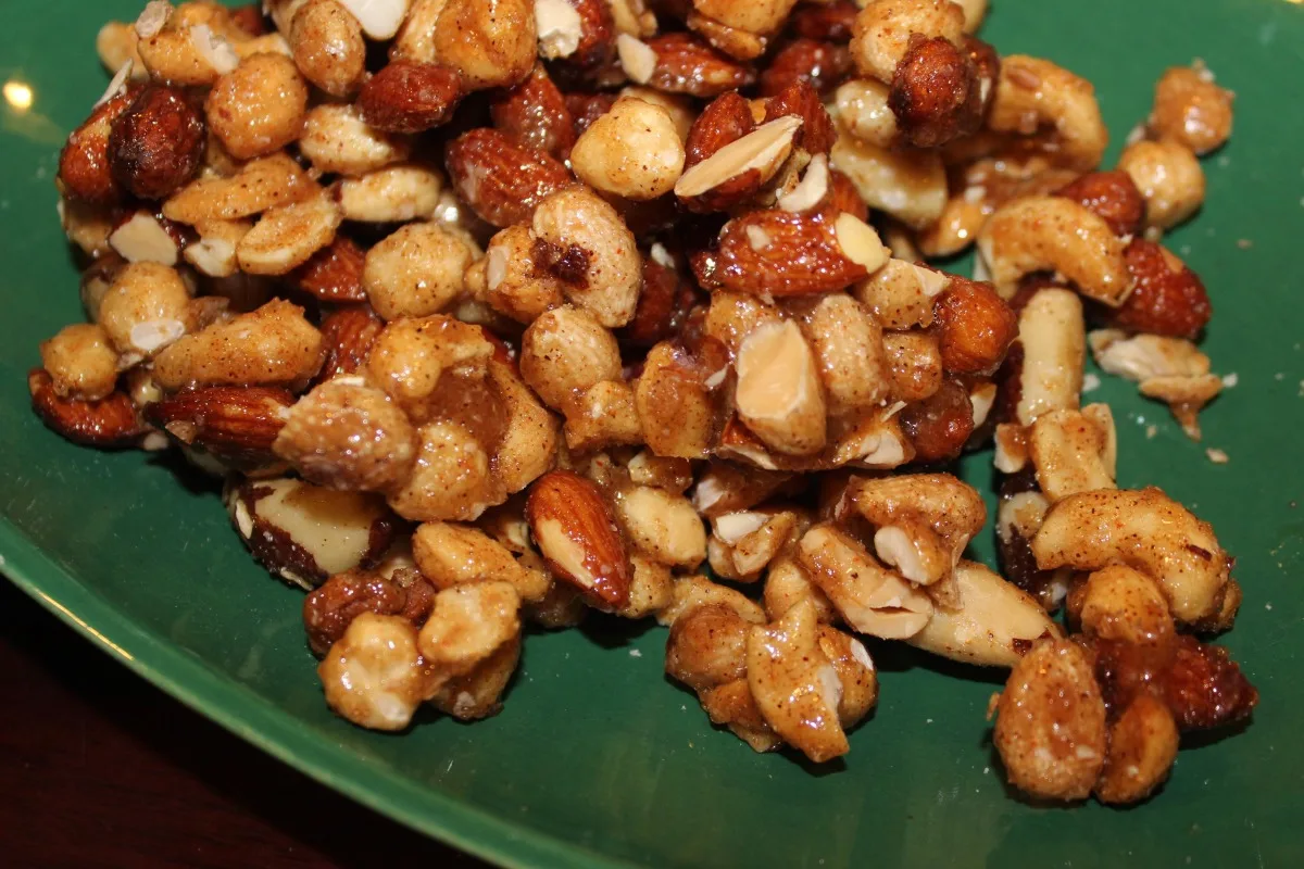 Spiced Honey-Glazed Nuts