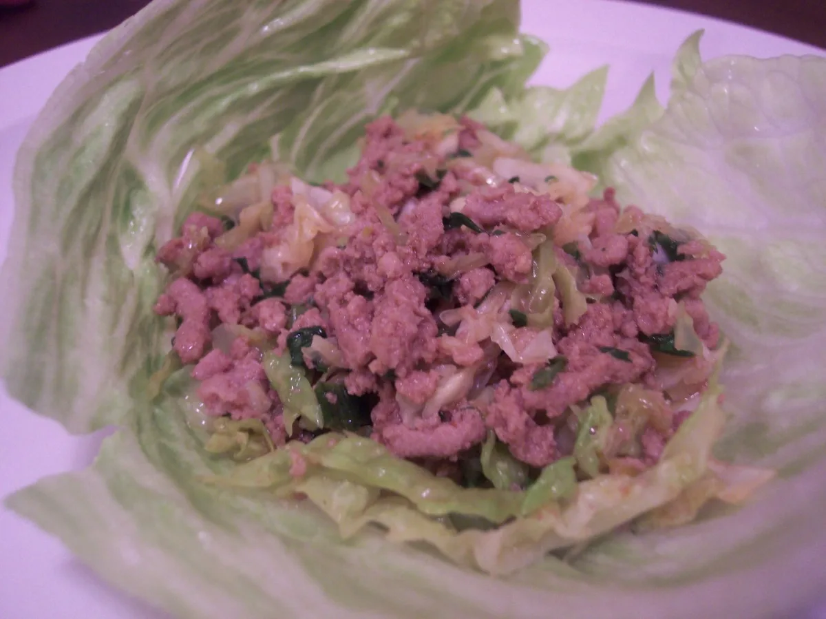 Spicy Asian Ground Turkey With Cabbage