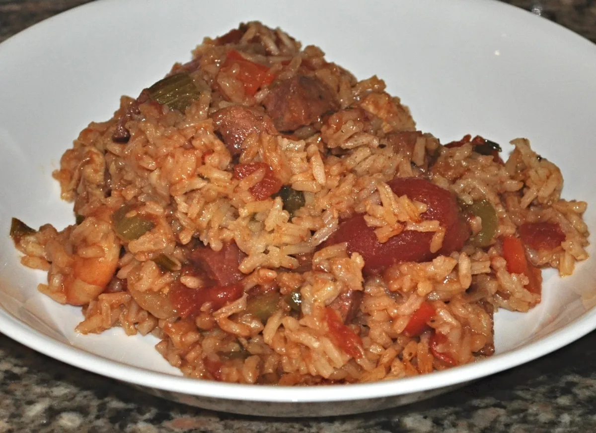 Spicy Cajun Chicken and Sausage Jambalaya