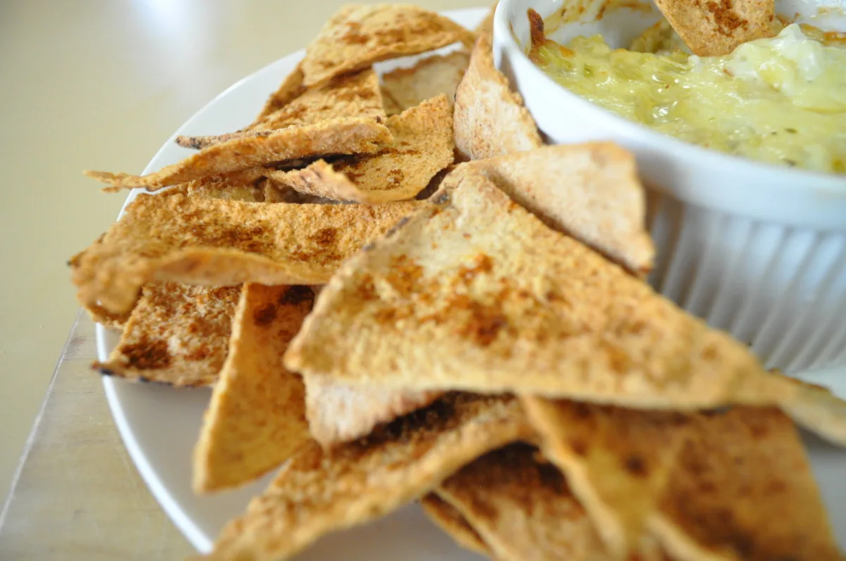 Spicy Whole Wheat Pita Chips