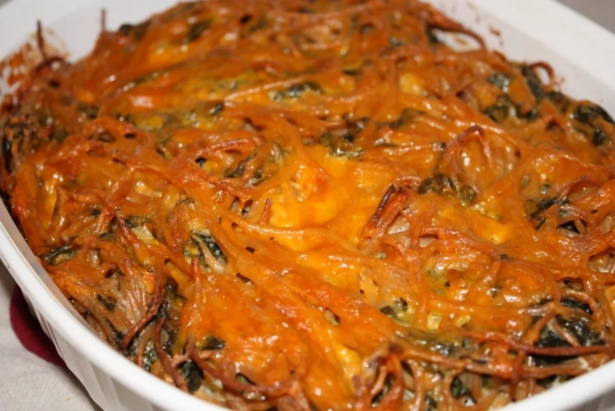 Spinach Cheese Kugel