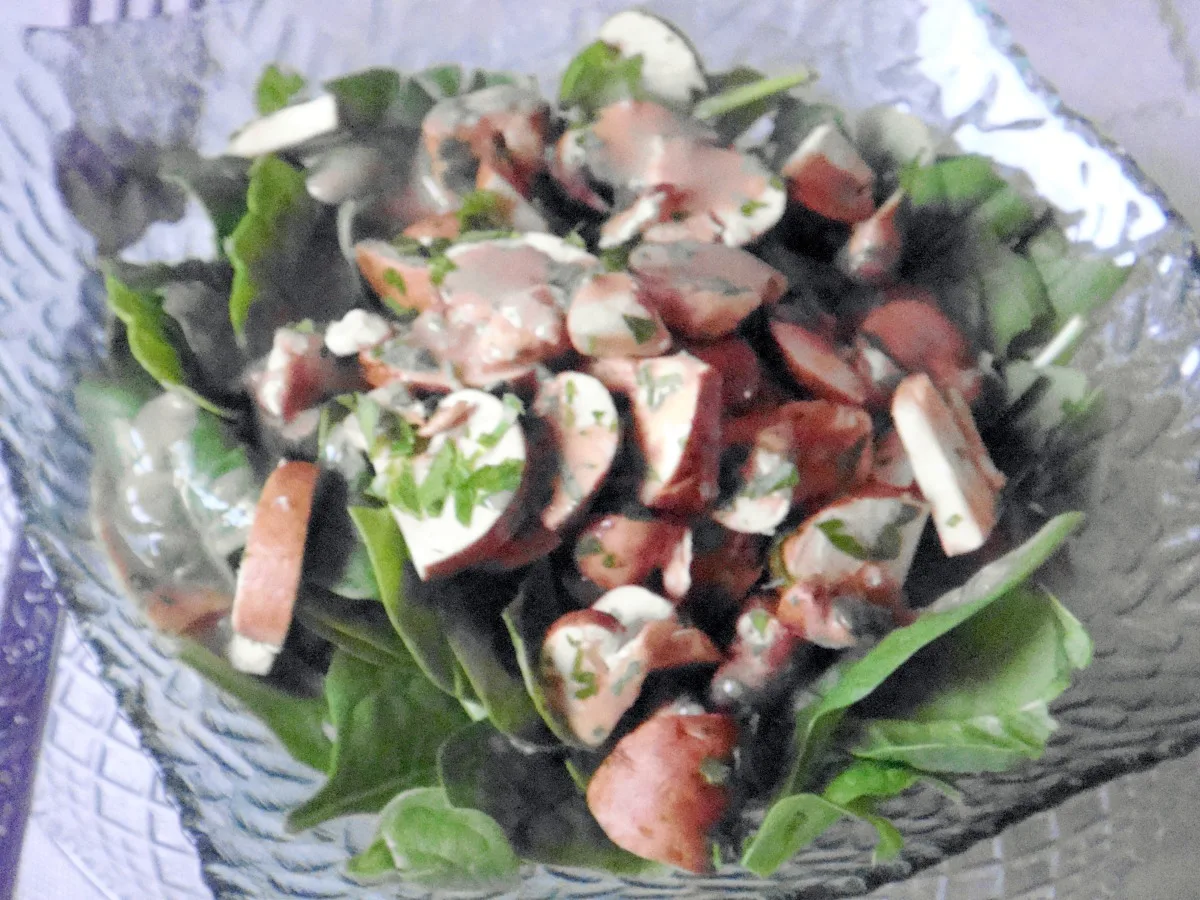 Spinach & Mushroom Salad