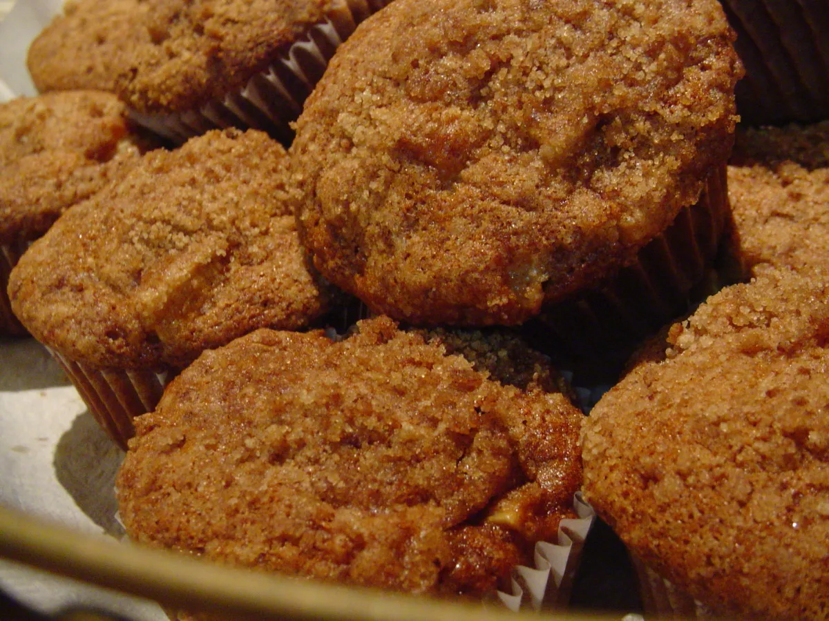Streusel Apple and Raisin Muffins