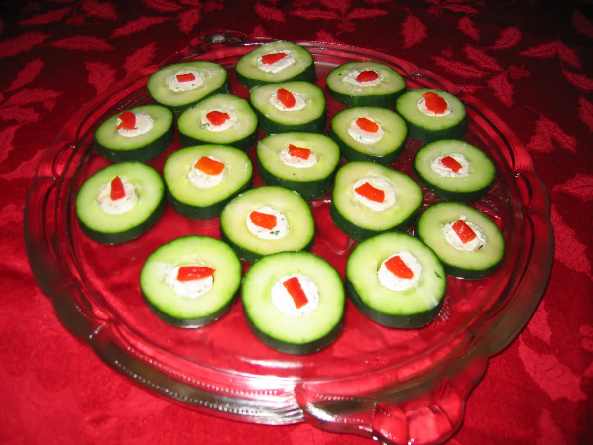 Stuffed Cucumber Slices