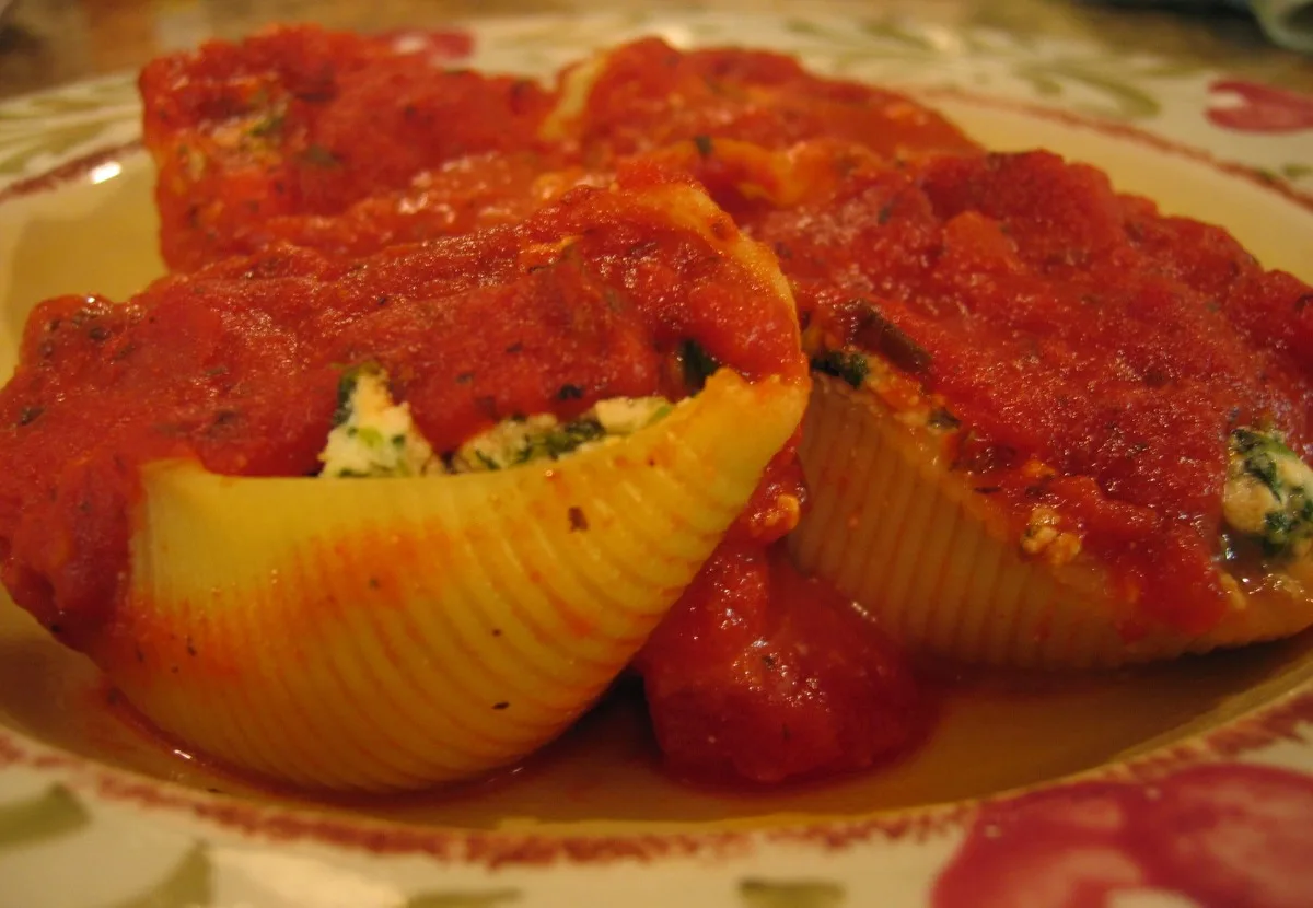 Stuffed Shells Florentine (low Fat)