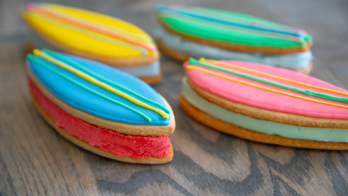 Surfboard Ice Cream Sandwiches